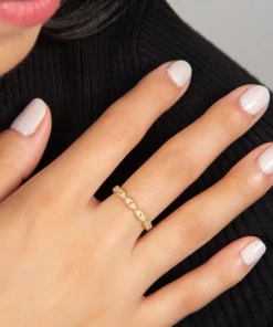 Jude Frances Petite Diamond Heart Band