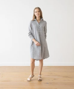 Linen Me Gifts By Recipient Dress Linen Graphite Melange Camilla