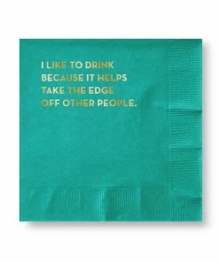 Sapling Press NAPKINS "OTHER PEOPLE" Barware