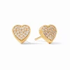 Julie Vos Heart Pavé Stud