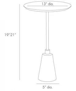 Arteriors ACCENT TABLE WHITE