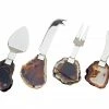 Godinger CHEESE SET AGATE HANDLES