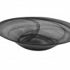 BIDKhome Gifts By Occasion DECORATIVE BOWL SWIRL MATTE FINISH - ALABASTER BLACK