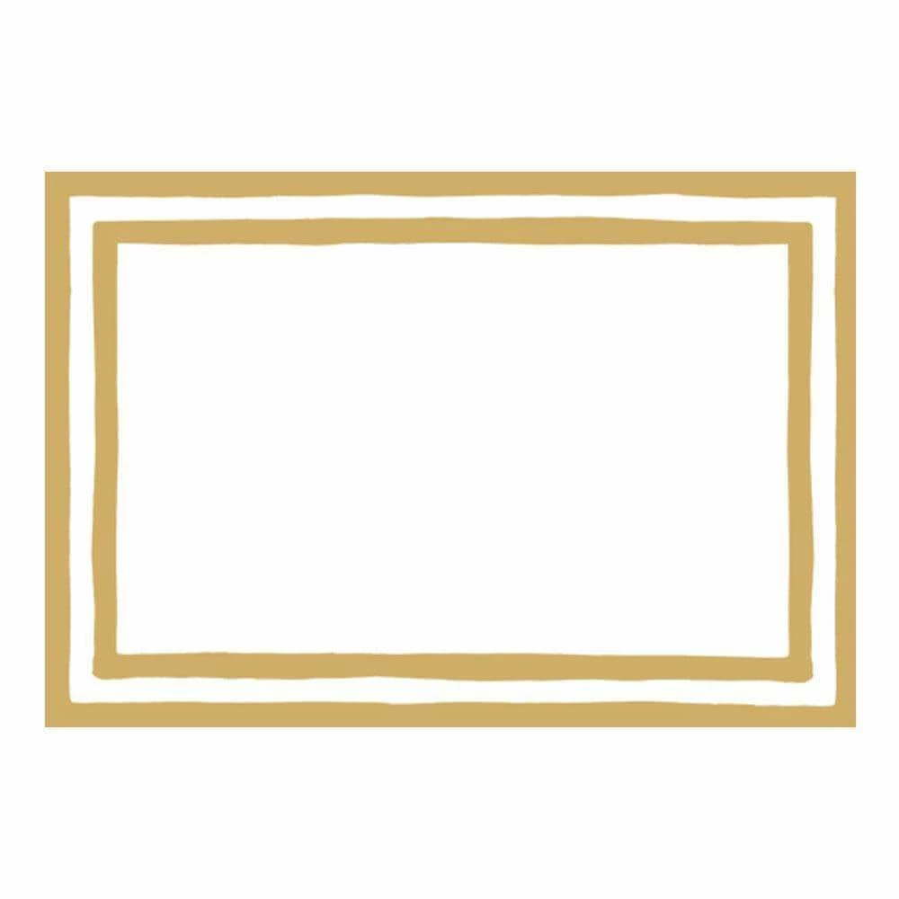 Caspari Gold Foil Striped Place Cards 1 Caspari Gold Foil Striped Place Cards