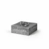 BIDKhome PILLAR CANDLE SQUARE 4-WICK - ANTHRACITE
