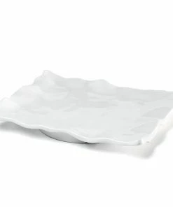 Q Home Large White Rectangular Ruffled Edge Melamine Platter Gifts By Occasion 5 Q Home Large White Rectangular Ruffled Edge Melamine Platter Gifts By Occasion