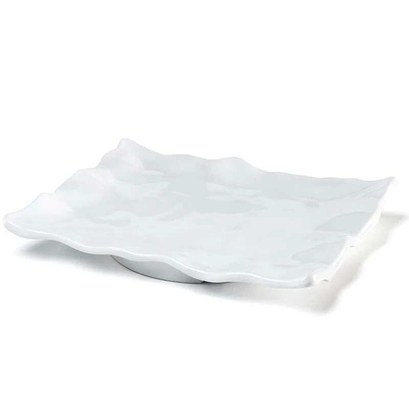 Q Home Large White Rectangular Ruffled Edge Melamine Platter Gifts By Occasion 3 Q Home Large White Rectangular Ruffled Edge Melamine Platter Gifts By Occasion