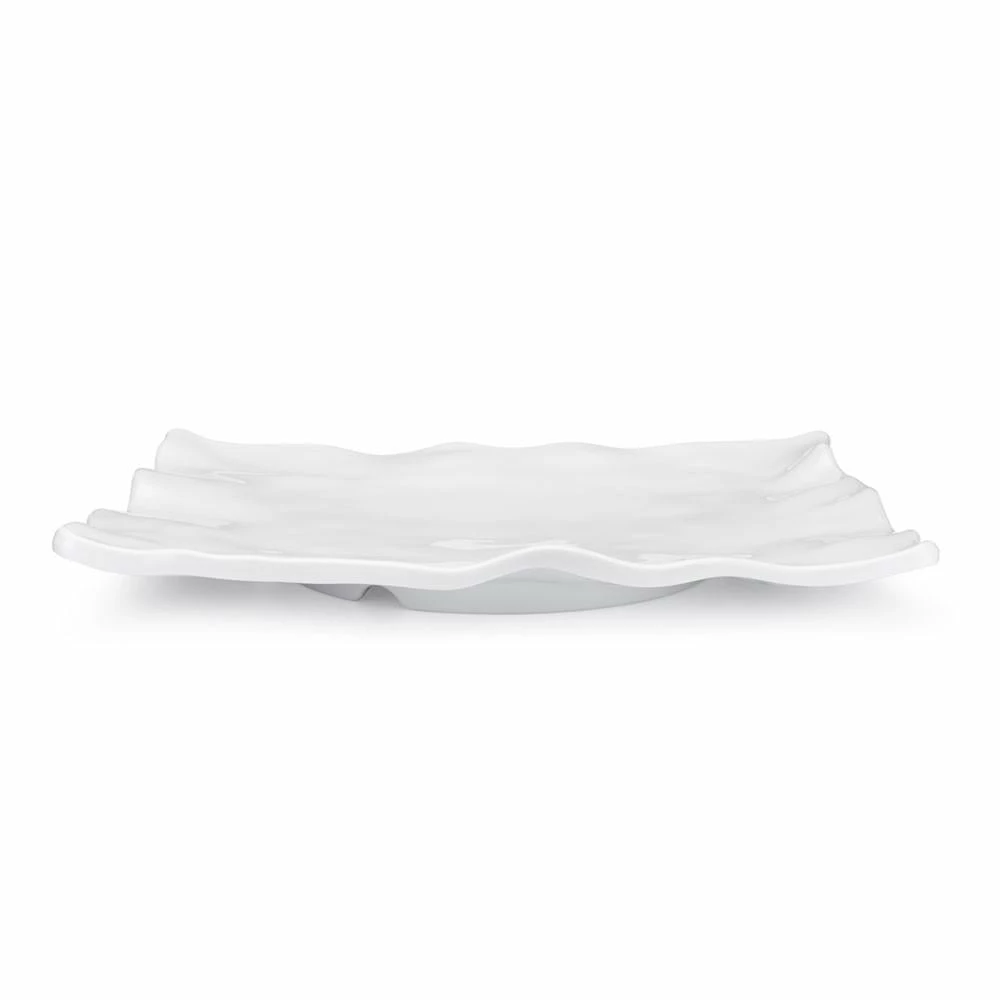 Q Home Large White Rectangular Ruffled Edge Melamine Platter Gifts By Occasion 2 Q Home Large White Rectangular Ruffled Edge Melamine Platter Gifts By Occasion