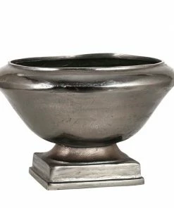 BIDKhome PLANTER ON NICKEL STAND ANTIQUE ALUMINIUM Gifts By Occasion