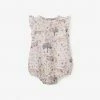 Elegant Baby Gifts By Occasion Baby Romper Floral Print Organic Muslin Bubble