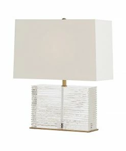 Arteriors Gifts By Occasion TABLE LAMP ETCHED GLASS RECTANGULAR