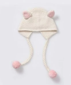 Alicia Adams Gifts By Occasion Ivory Alpaca Bunny Hat