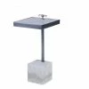 Century Furniture Gifts By Occasion ACCENT TABLE STEEL GREY WITH MARBLE BASE