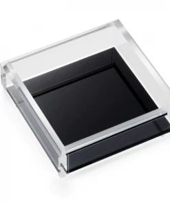 JR William Napkin Tray Cocktail Acrylic With Black Bottom Gifts By Occasion