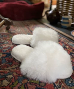 Samantha Holmes Alpaca SLIDES ALPACA FUR (Available In Different Colors And Sizes)