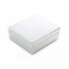 Addison Ross Box Hinged White & Silver (Square)