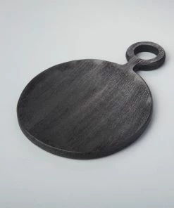 Be Home BOARD BLACK MANGO WOOD ROUND, SMALL