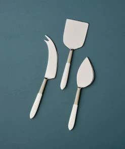 Be Home Cheese Set Dove Aluminum & Enamel