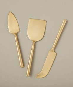 Be Home CHEESE SET MATTE GOLD Gifts By Occasion