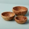 Be Home Gifts By Occasion NESTING BOWLS OLIVE WOOD - SET OF 3