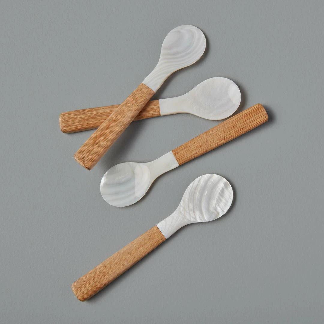 Be Home Gifts By Occasion Seashell & Bamboo Medium Spoon 1 Be Home Gifts By Occasion Seashell & Bamboo Medium Spoon