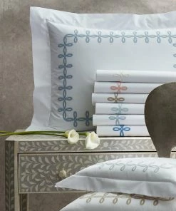 Sheeting Gordian Knot Bedding Collection By Matouk 90 Sheeting Gordian Knot Bedding Collection By Matouk