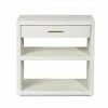 Interlude BEDSIDE CHEST WHITE Side Tables