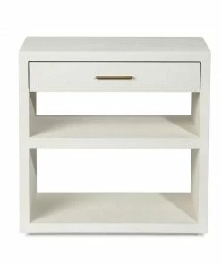 Interlude BEDSIDE CHEST WHITE Side Tables