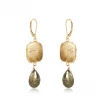 Mabel Chong Bezel Pyrite Drop Earrings Gifts By Recipient