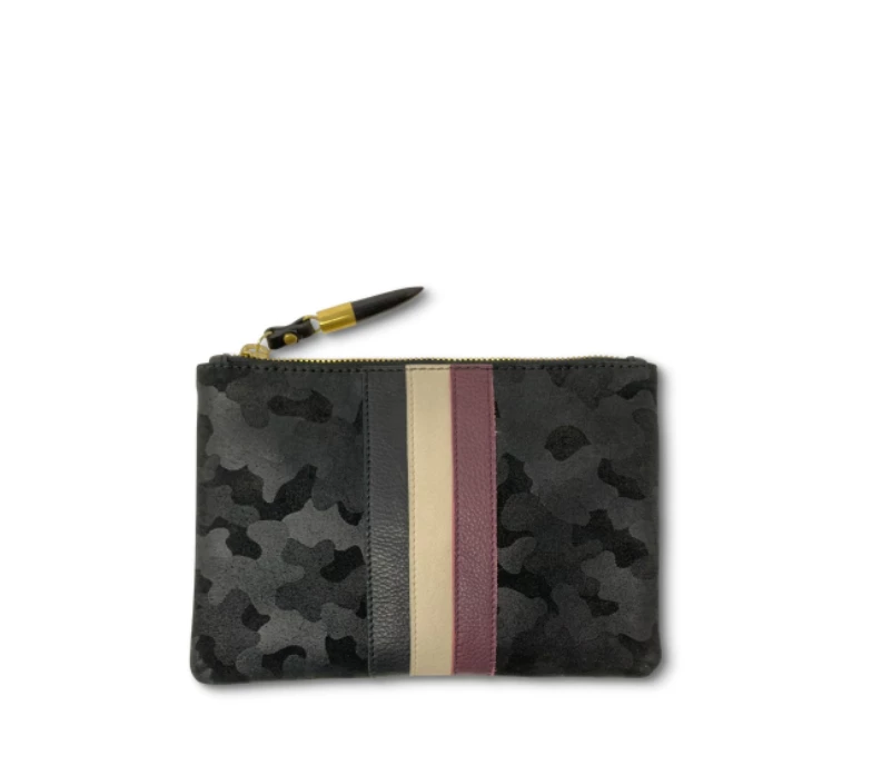 Kempton & Co Black Camo Suede Small Pouch Gifts By Occasion 1 Kempton & Co Black Camo Suede Small Pouch Gifts By Occasion