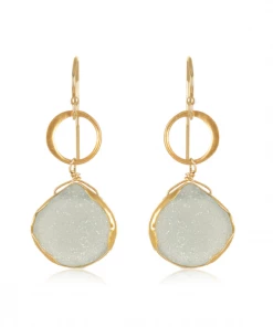 Mabel Chong Gifts By Occasion Blue Moon Druzy Earrings