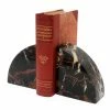 Marble Crafters Gifts By Occasion BOOKENDS MARBLE HEMISPHERE (BLACK AND GOLD)