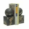 Marble Crafters Gifts By Occasion BOOKENDS BALL ON CUBE (BLACK AND GOLD)