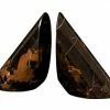 Marble Crafters Gifts By Occasion BOOKENDS MARBLE (BLACK AND GOLD)