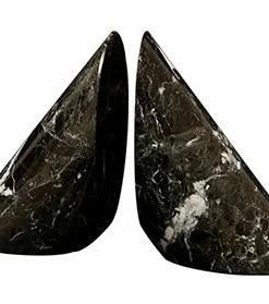 Marble Crafters Gifts By Occasion BOOKENDS MARBLE (BLACK ZEBRA)
