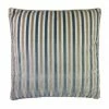 Signature Pillows Anthem Taupe And Teal Stripe Pillow