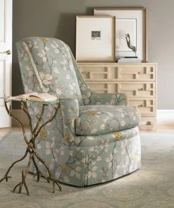 Century Furniture CHAIRSIDE TABLE GLASS TOP BRASS TWIG Gifts By Occasion