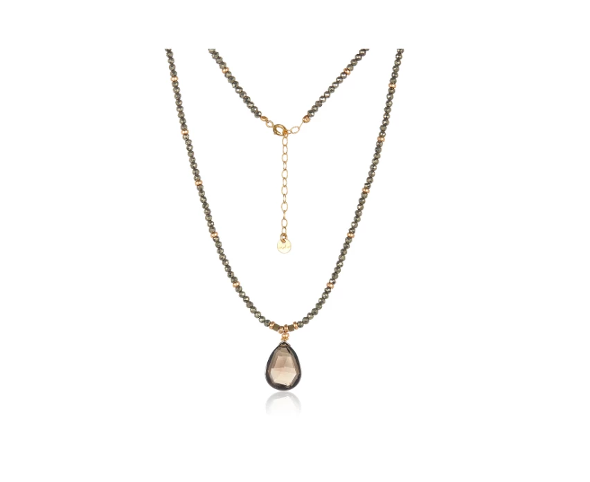 Mabel Chong Burmese In Smoky Quartz Necklace 1 Mabel Chong Burmese In Smoky Quartz Necklace