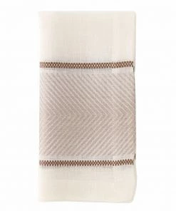 Bodrum Napkin Chevron Band/Beige Gifts By Occasion