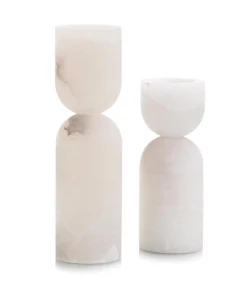 John Richard CANDLEHOLDERS ALABASTER