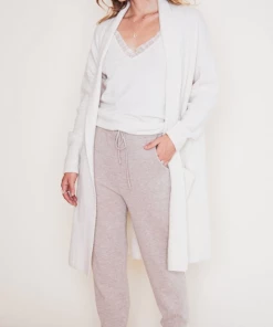 Needle&Pine Cashmere Cardigan (White)