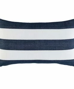 Annie Selke Company STRIPE NAVY/WHITE INDOOR/OUTDOOR DECORATIVE PILLOW Host/Hostess