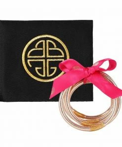 BANGLES CHAMPAGNE ALL WEATHER - SERENITY PRAYER BY BUDHAGIRL