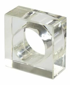 Saro Trading Napkin Ring Clear Acrylic Gifts By Occasion