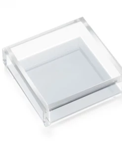 JR William Gifts By Occasion Napkin Tray Cocktail Acrylic With Grey Bottom