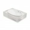 Kassatex Bathroom Accessories White & Acrylic Soap Dish