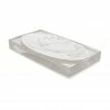 Kassatex Trays White & Acrylic Tray