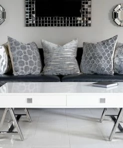 D.V. KAP Pillows Host/Hostess DECORATIVE PILLOW - Miranda / Silver