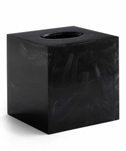 Kassatex Black & Acrylic Tissue Holder