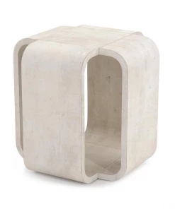 John Richard Side Tables END TABLE SQUARE WITH CURVED CORNERS